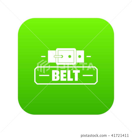 Belt fashion icon green vector 41721411