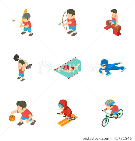 Sporting event icons set, cartoon style Sporting event icons set, cartoon style 41721546