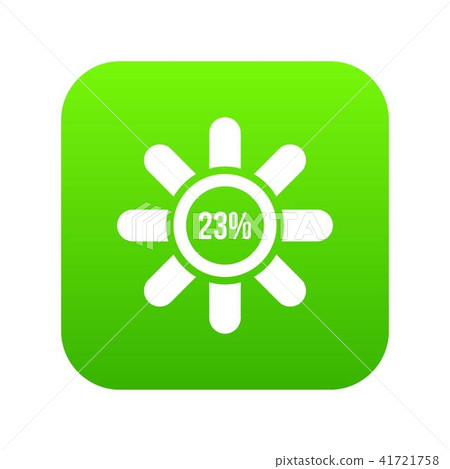 Sign 23 load icon digital green 41721758