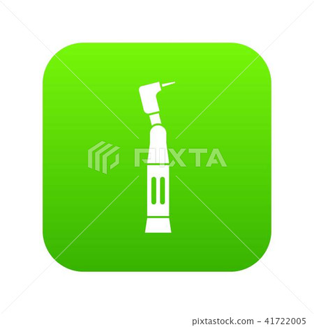 Dental drill icon digital green Dental drill icon digital green 41722005