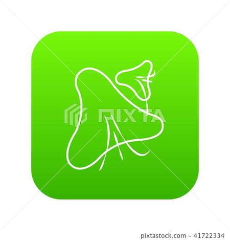 Smallpox virus icon green vector Smallpox virus icon green vector 41722334