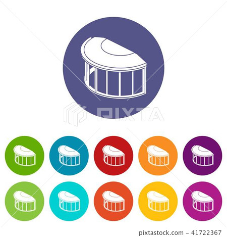 Window frame icons set vector color - Stock Illustration [41722367] - PIXTA