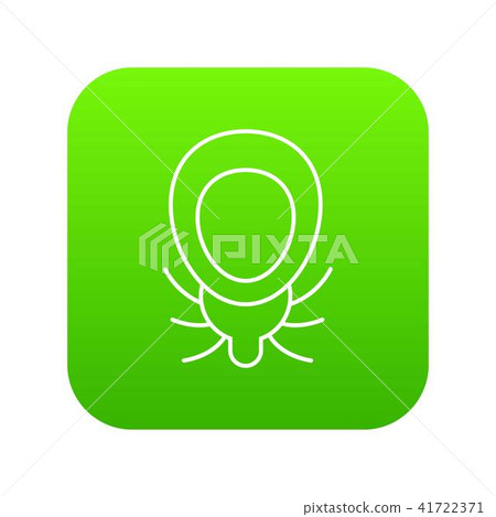 Mouse virus icon green vector Mouse virus icon green vector 41722371