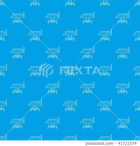 Medical bed pattern vector seamless blue Medical bed pattern vector seamless blue 41722374