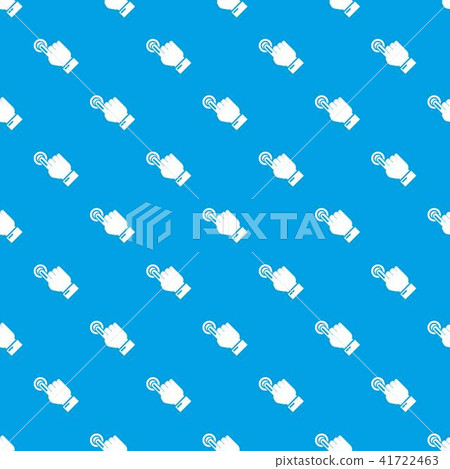 Cursor hand click pattern vector seamless blue 41722463