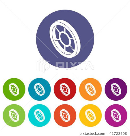 Round window frame icons set vector color Round window frame icons set vector color 41722508