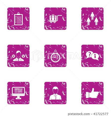 Lending icons set, grunge style Lending icons set, grunge style 41722577