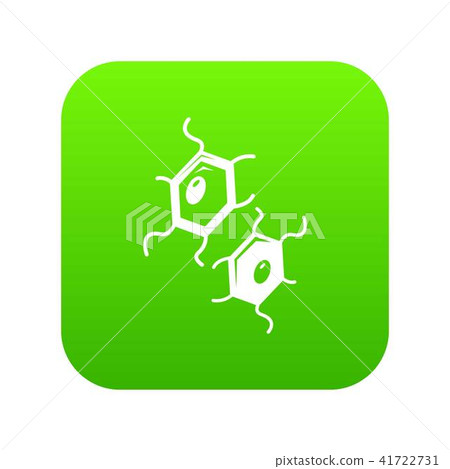 Bird flu virus icon green vector Bird flu virus icon green vector 41722731