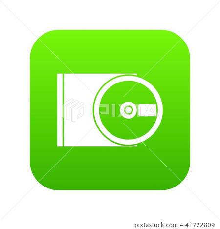 DVD drive open icon digital green DVD drive open icon digital green 41722809
