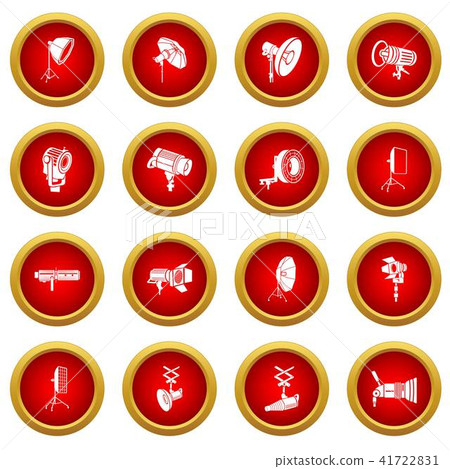 Photography icons set, simple style Photography icons set, simple style 41722831