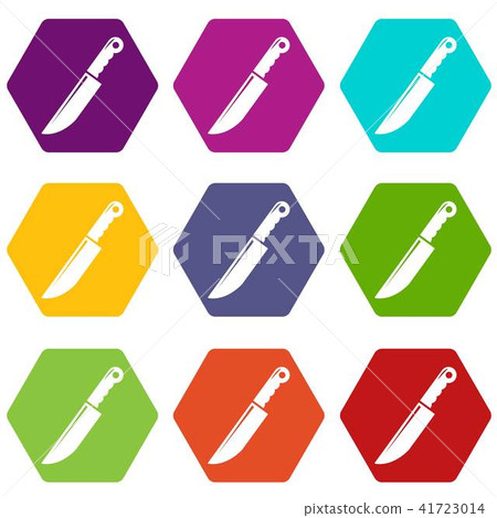 Knife icons set 9 vector Knife icons set 9 vector 41723014