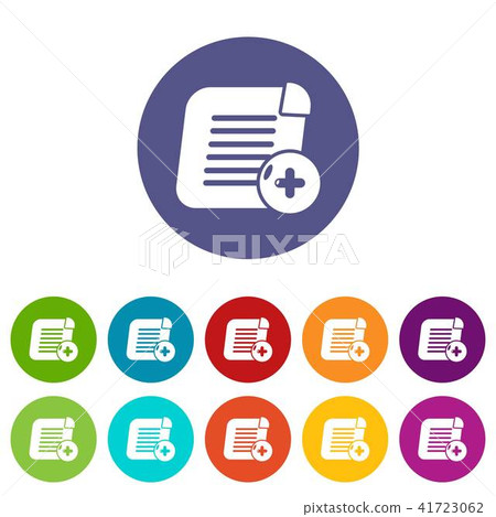 Add new icons set vector color Add new icons set vector color 41723062