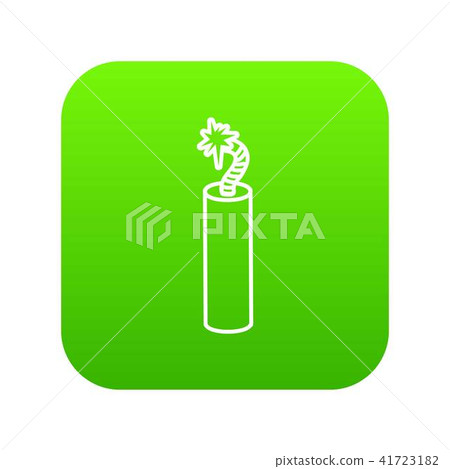 Mine dynamite icon green vector 41723182