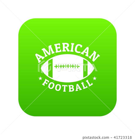 American football icon green vector American football icon green vector 41723318