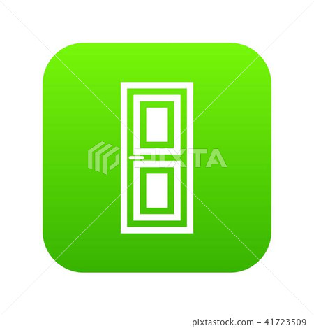 Door icon digital green 41723509
