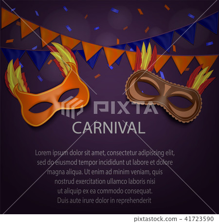 Night carnival concept background, realistic style Night carnival concept background, realistic style 41723590