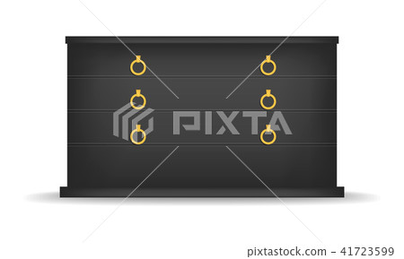 Black drawer mockup, realistic style Black drawer mockup, realistic style 41723599