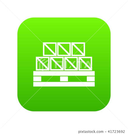 Boxes goods icon digital green Boxes goods icon digital green 41723692