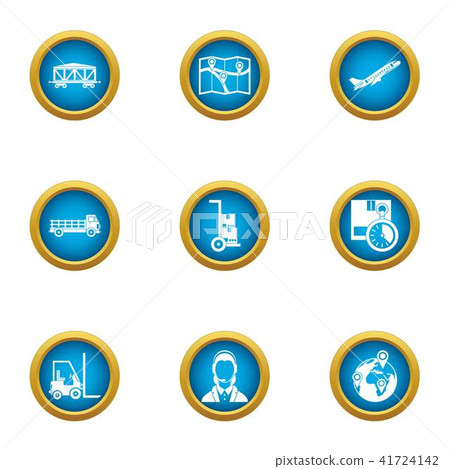 Fare icons set, flat style Fare icons set, flat style 41724142