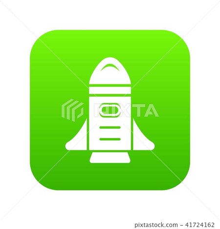 Rocket speed icon green vector - Stock Illustration [41724162] - PIXTA