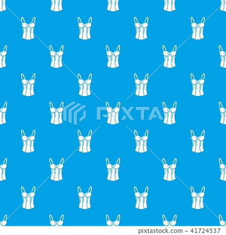 Brassiere top pattern vector seamless blue 41724537