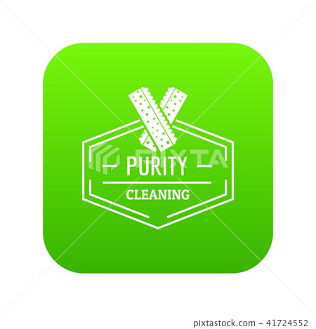 Cleaning icon green vector Cleaning icon green vector 41724552
