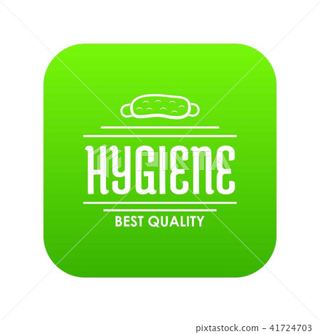 Hygiene bacteria icon green vector Hygiene bacteria icon green vector 41724703