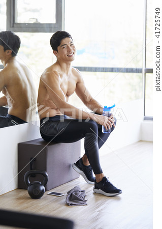 gym, exercise, young man gym, exercise, young man 41725749