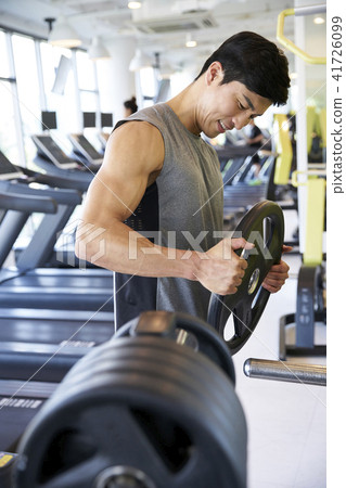 gym, exercise, young man gym, exercise, young man 41726099