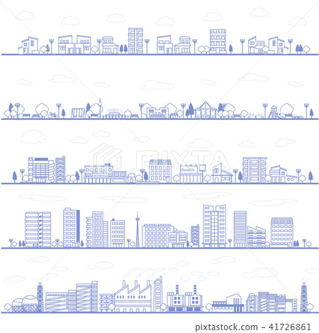 城市景觀,線描 城市景觀,線描 41726861