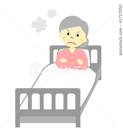 Hospitalized patient, grandmother, angry 41727050