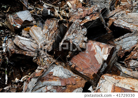 Closeup of scrap metal for recycling ,old steel, Closeup of scrap metal for recycling ,old steel, 41729330