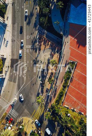 City street from the air. City street from the air. 41729443