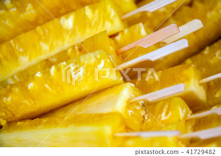yellow Pineapple Popsicles are colorful. yellow Pineapple Popsicles are colorful. 41729482
