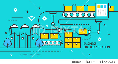 Business line illustration Business line illustration 41729985