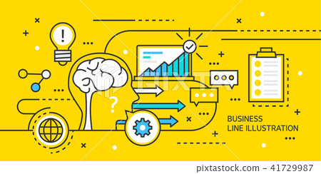 Business line illustration 41729987