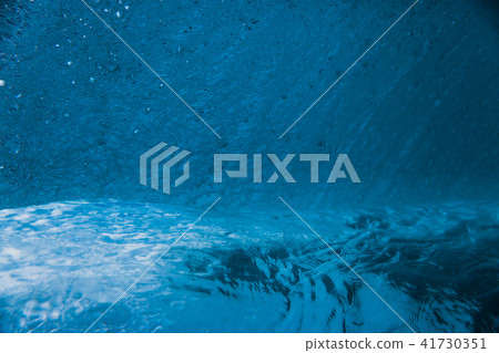 Underwater barrel wave in tropical ocean Underwater barrel wave in tropical ocean 41730351