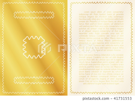 Hand drawn frame, logo and border in A4 format  41731553