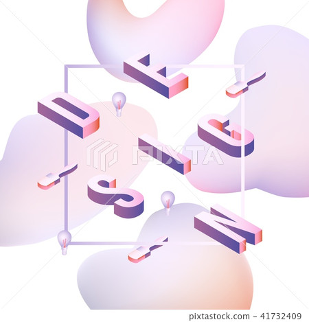 Vector design vibrant gradient poster template 41732409