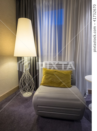 Modern leather sofa with handcraft lamp shine Modern leather sofa with handcraft lamp shine 41732670