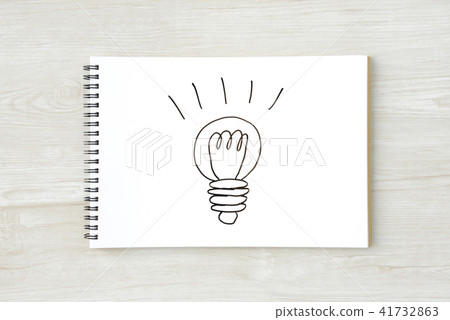 Handwritten bean bulb Handwritten bean bulb 41732863