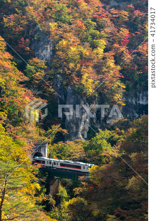 Naruko Gorge valley with tunnel in Miyagi Japan 41734017
