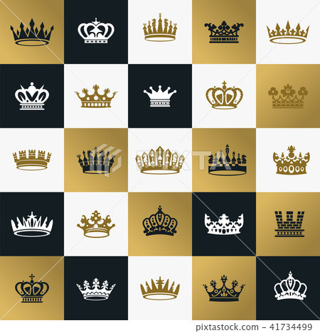King and queen crowns symbols 41734499