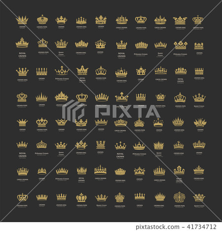 King and queen crowns symbols 41734712