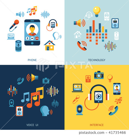 Voice user interface icon set 41735466