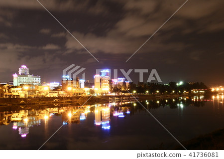 Daegu Dongchon Amusement Park Night View 41736081