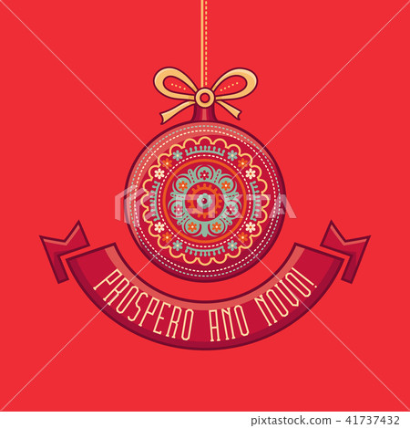 Christmas Card. Joyeux Noel. Joyous Noel. Decor.  41737432