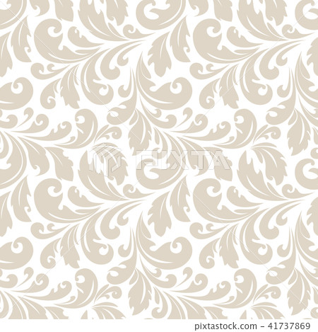 Floral pattern. Wallpaper baroque, damask.  41737869
