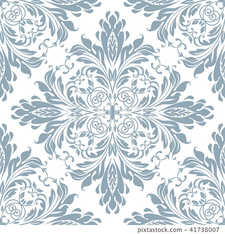 Floral pattern. Wallpaper baroque, damask. 41738007