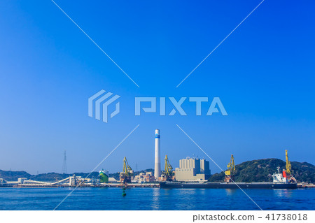 Matsushima Matsushima Thermal Power Station from a ferry bound for Matsushima [Saikai City, Nagasaki Prefecture] 41738018
